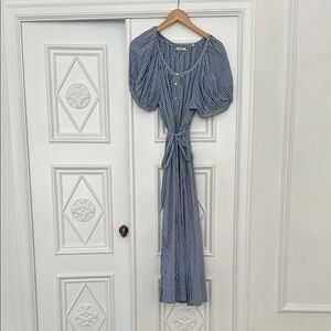 Dôen dress - sky summers plaid